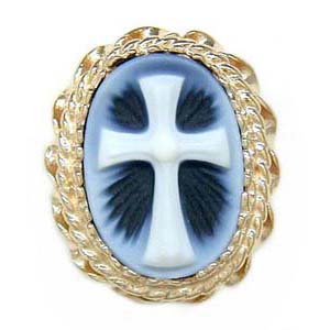 AC155 14K AGATE WITH CROSS SLIDE 